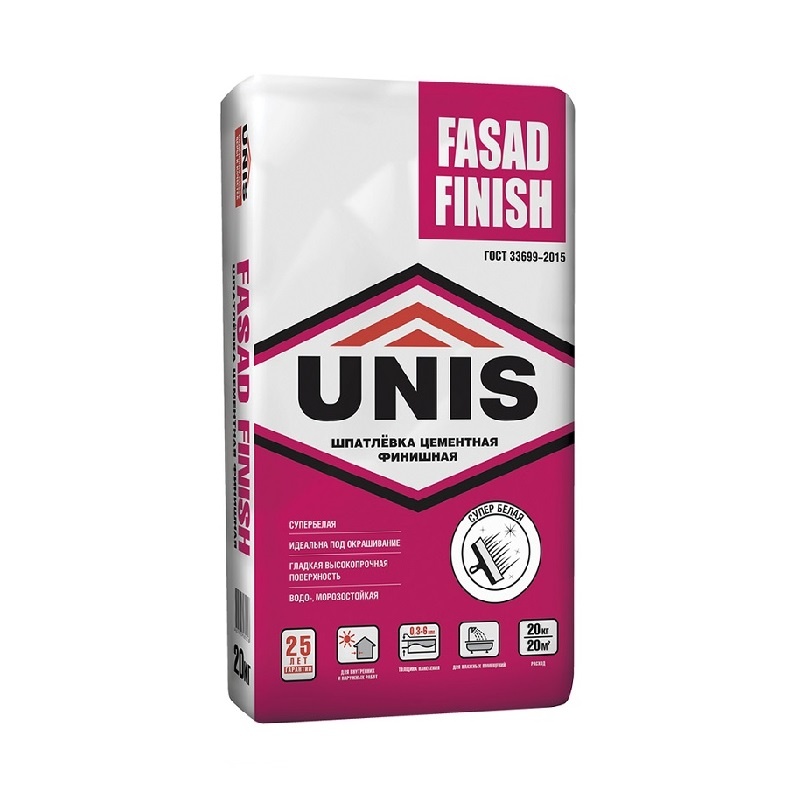 FASAD шпатлевка цементная 20 кг