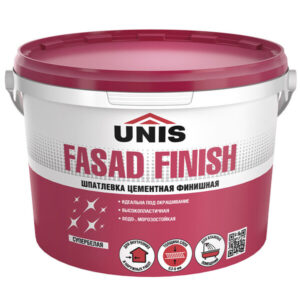 FASAD FINISH шпатлевка цементная банка 5 кг